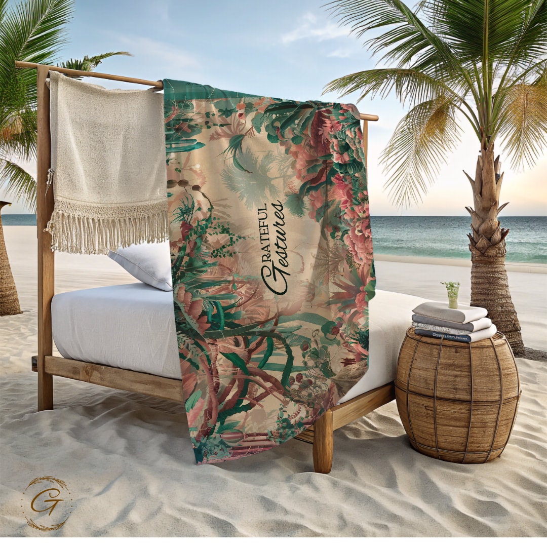 Rain Forest Colorful Beach Towel