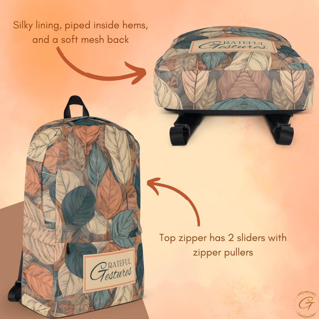 Pastel Earth Floral Backpack
