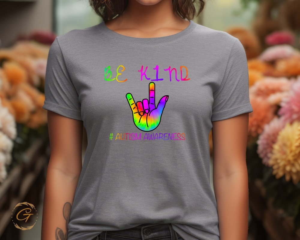 Be Kind Autism Awareness Sign Language Shirt product