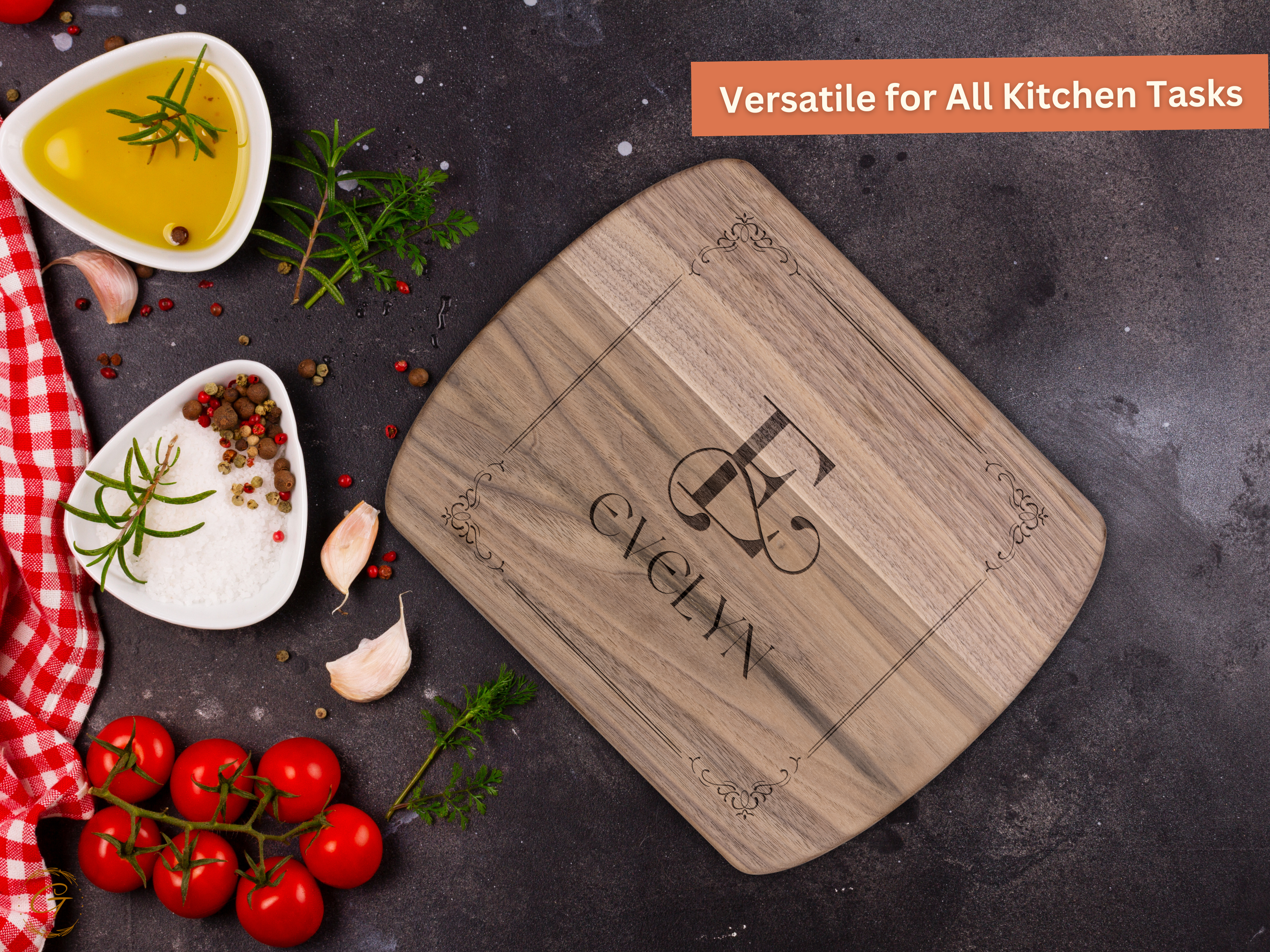 Personalized Hardwood Cutting Board