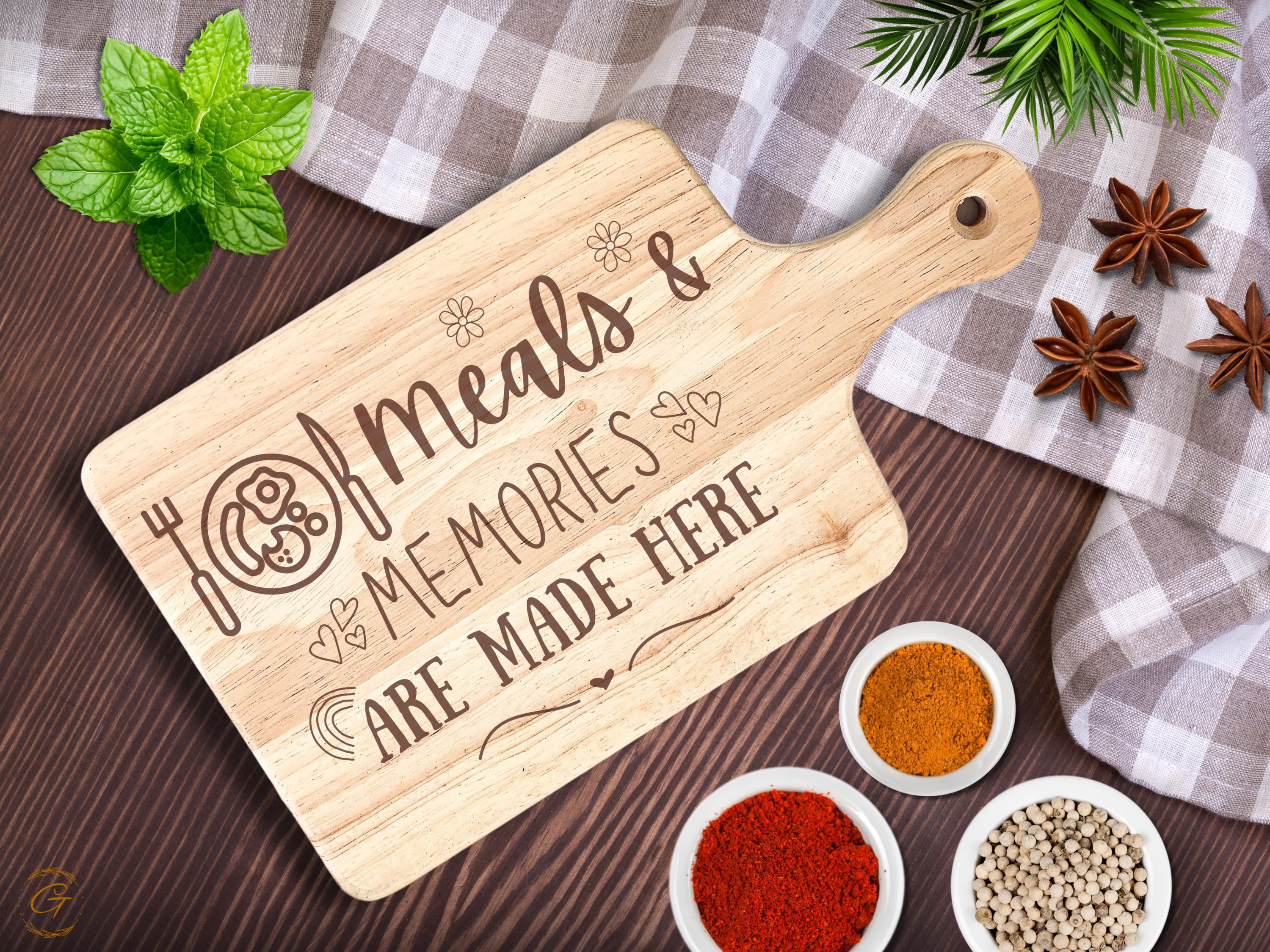 Meals & Memories Hardwood Cutting Board
