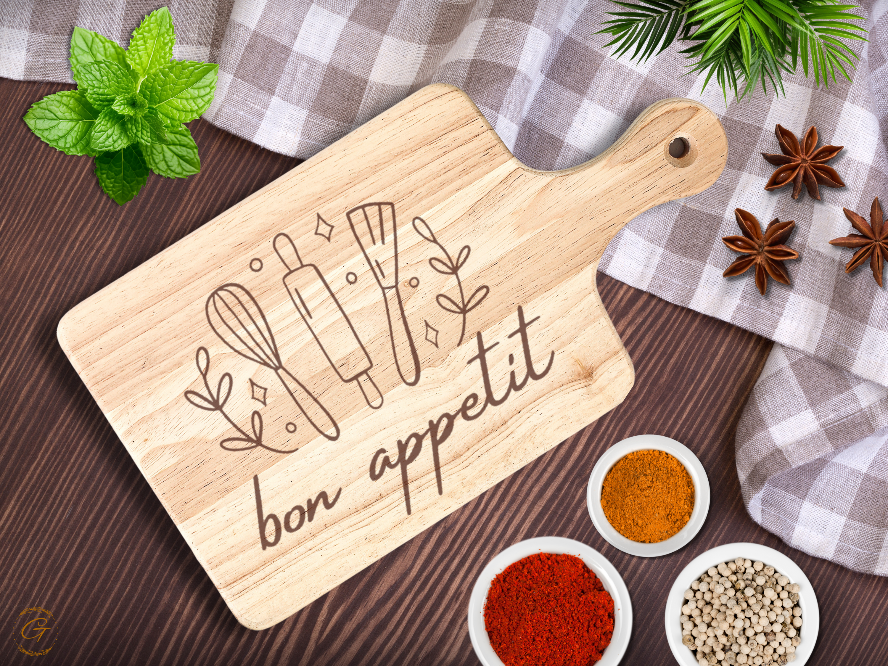 Bon Appétite Hardwood Cutting Board