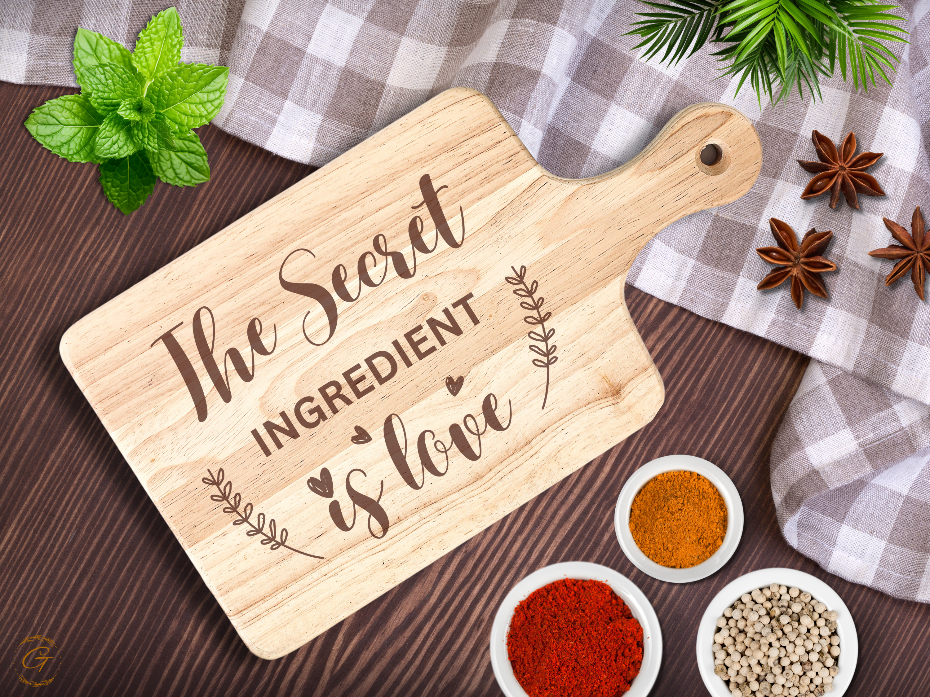 Personalized Hardwood Cutting Board