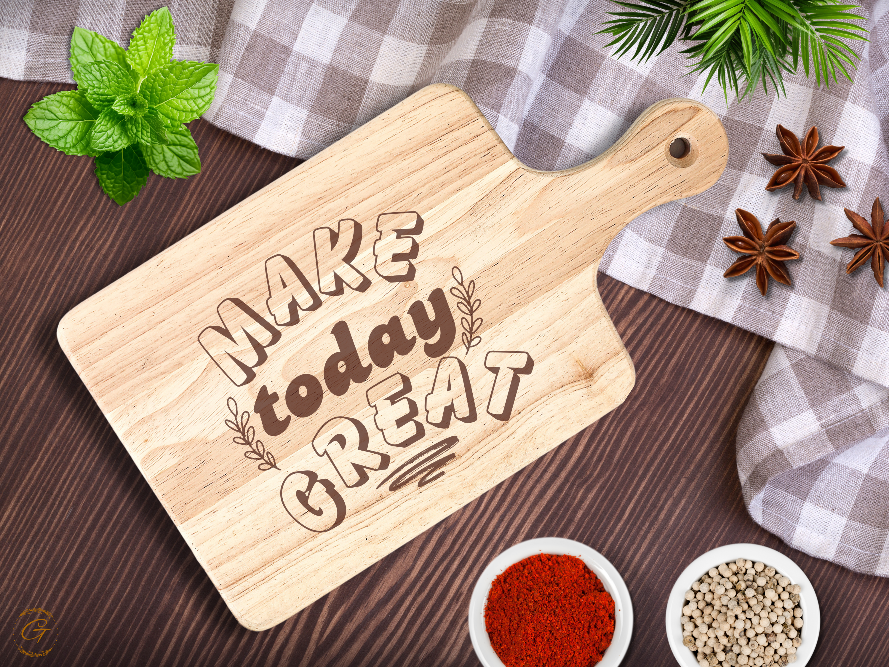 Make Today Great Hardwood Cutting Board