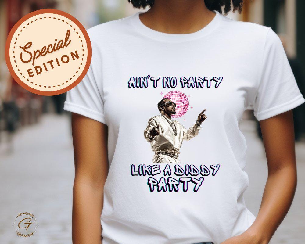 Diddy Retro Disco Party T-Shirt, 'Ain't No Party Like a Diddy Party' Tee