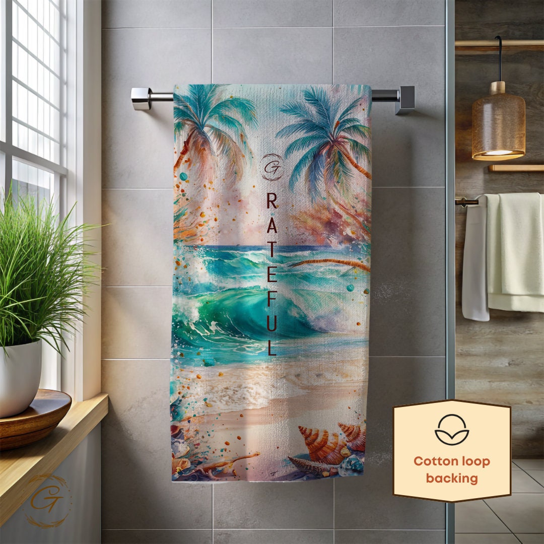 Vivid Tropical Beach Towel