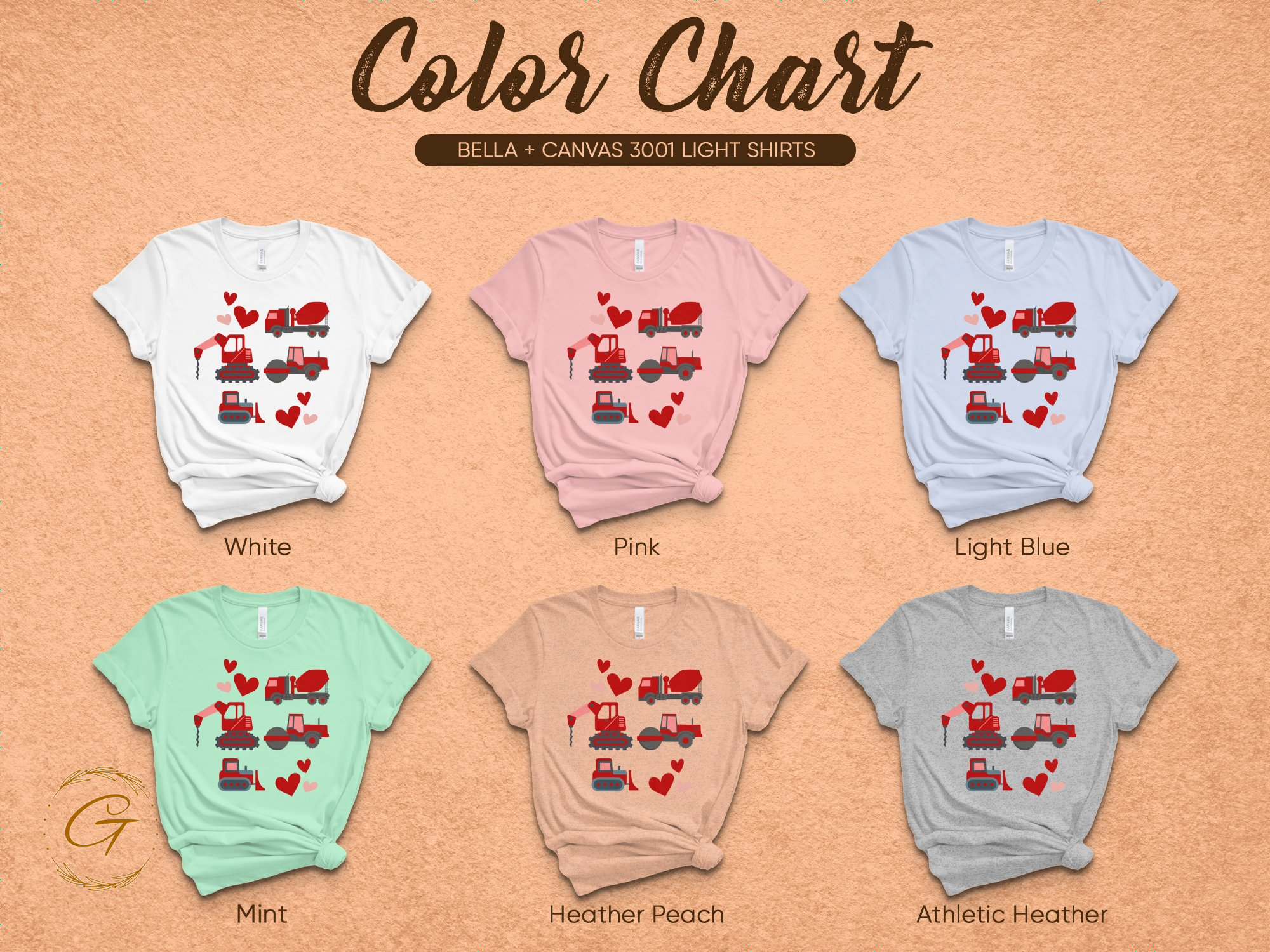 Valentine's Day Construction Graphic T-Shirt product