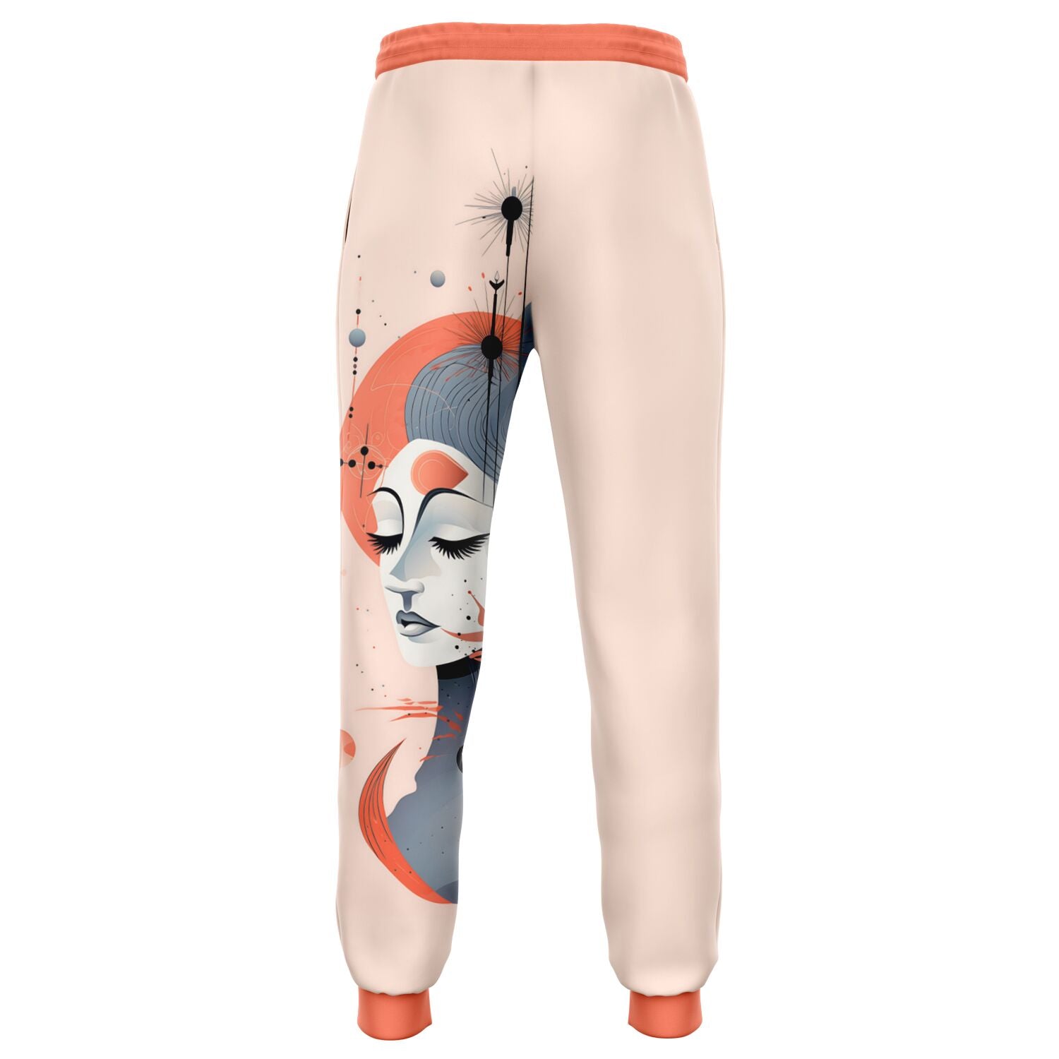 Surreal Cosmic Goddess Joggers – Abstract Feminine Art Sweatpants