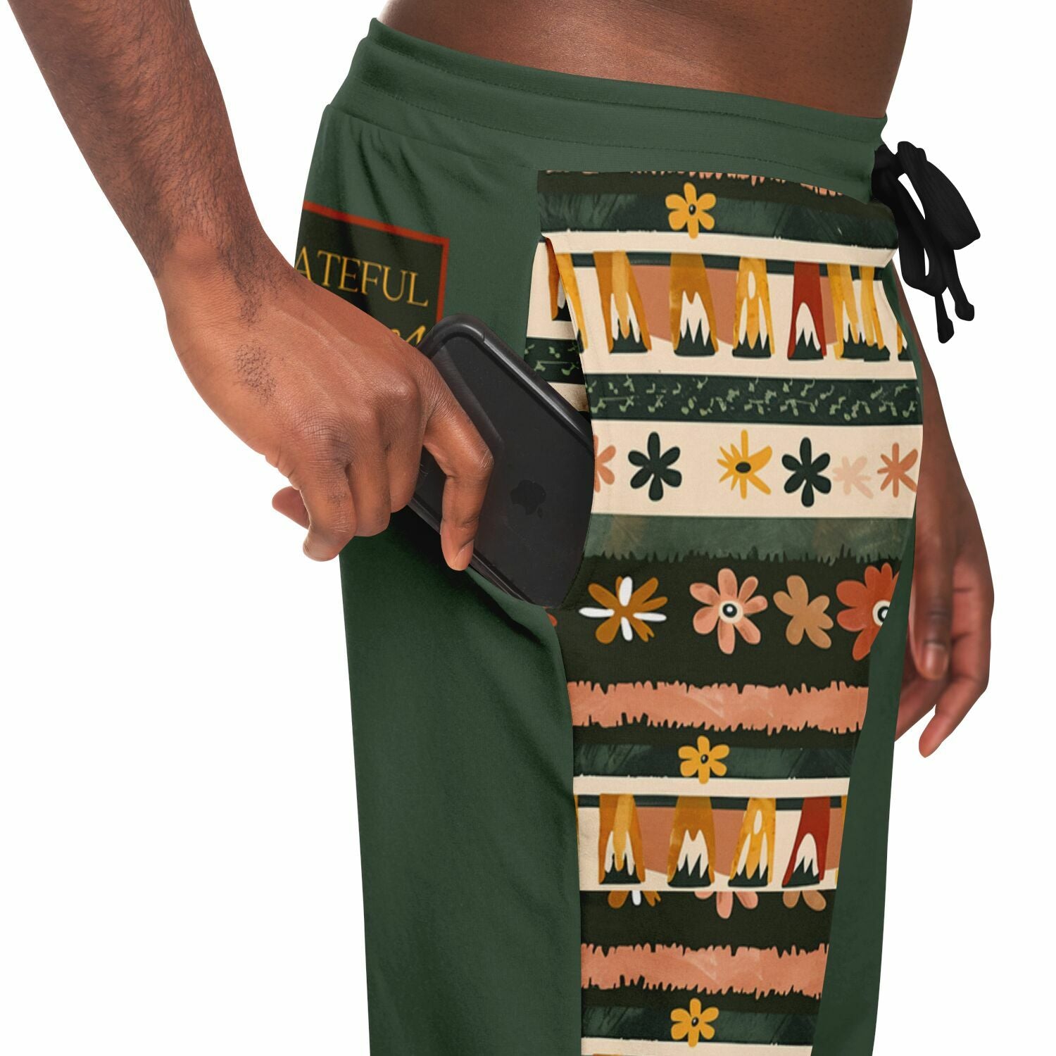 Retro Floral Boho Joggers | Vintage Aesthetic Sweatpants