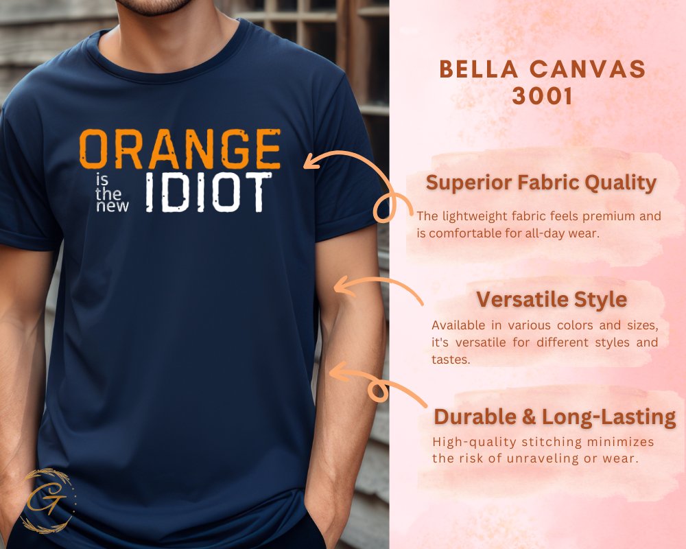 Orange is the New Idiot Print T-Shirt product