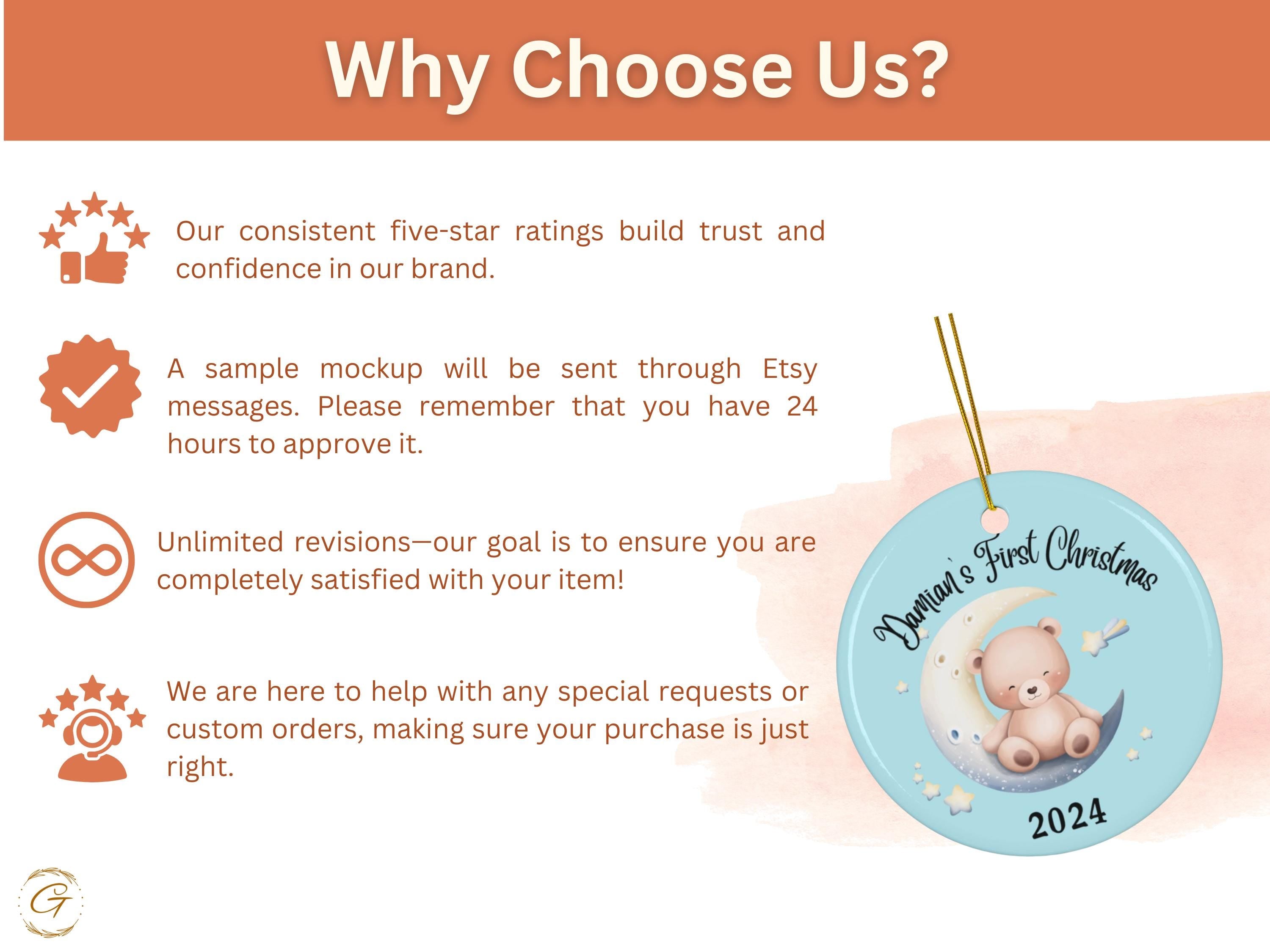 Personalized Baby's First Christmas Ornament