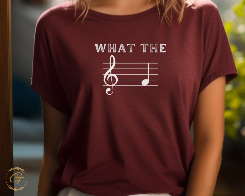 What The Musical Note Graphic Tee Shirt product