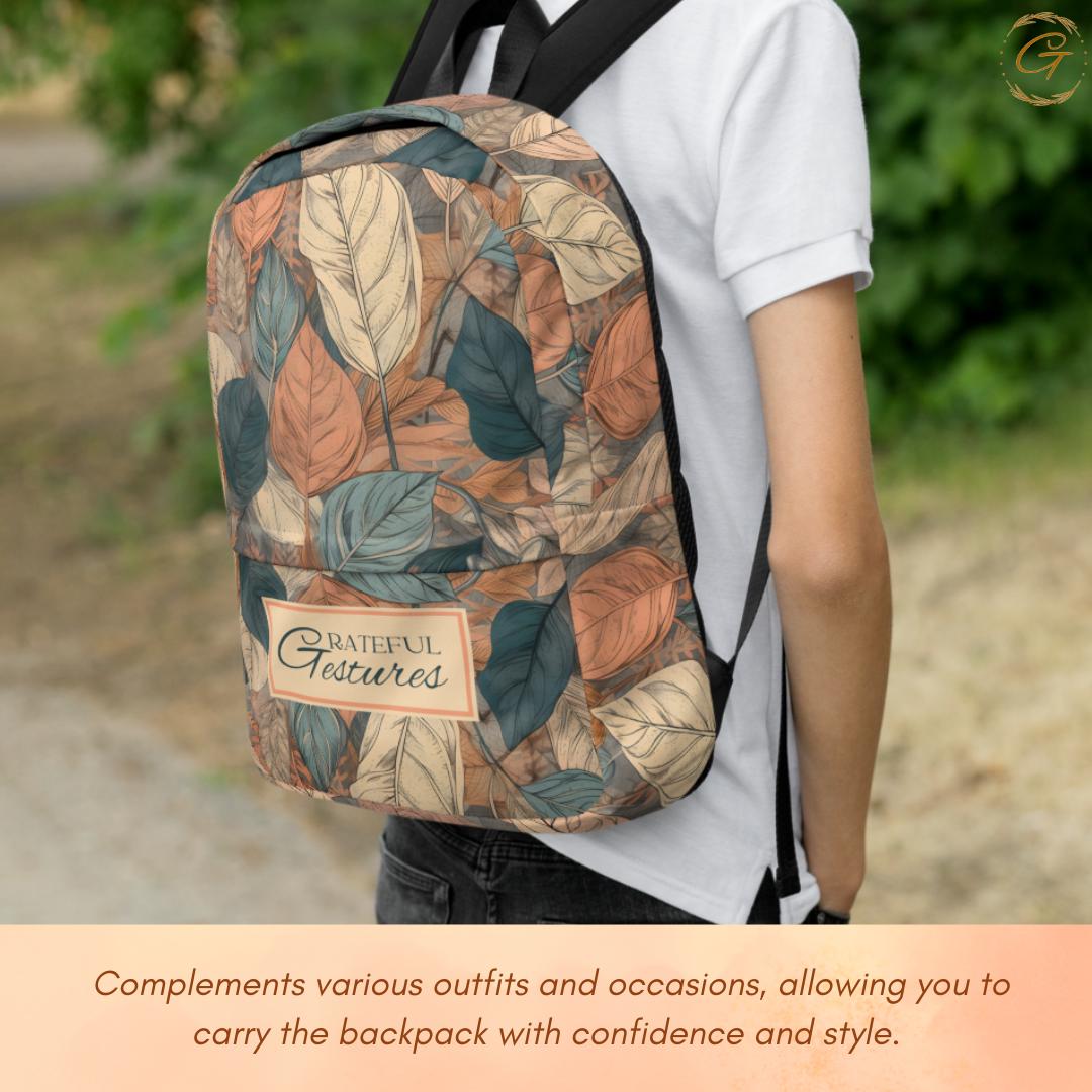 Pastel Earth Floral Backpack