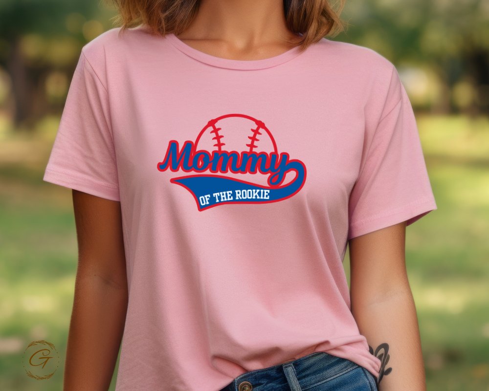 Mommy of the Rookie Pink Baseball Themed Shirt product type