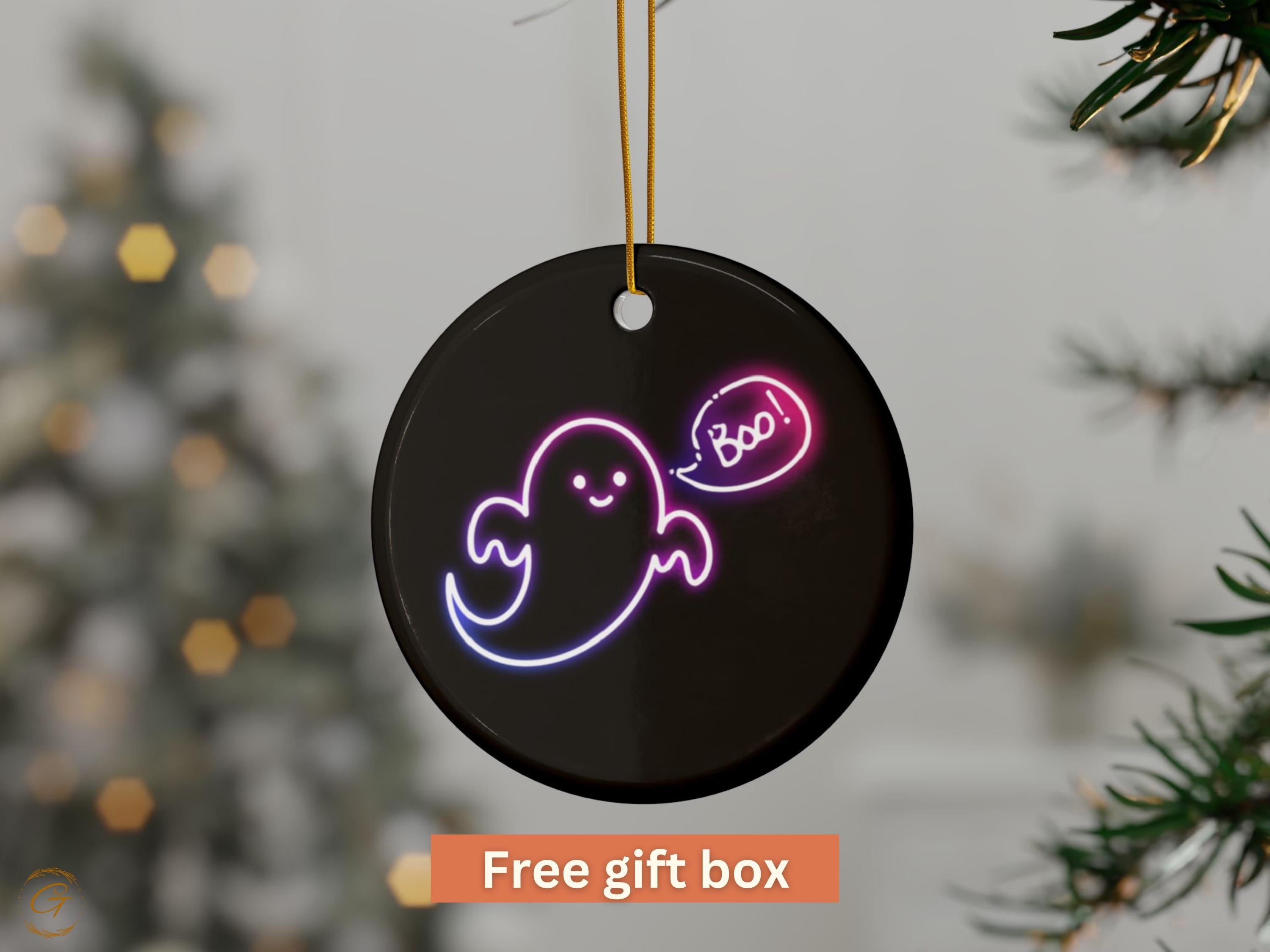 Halloween Neon Ghost Ornament, Halloween Decors