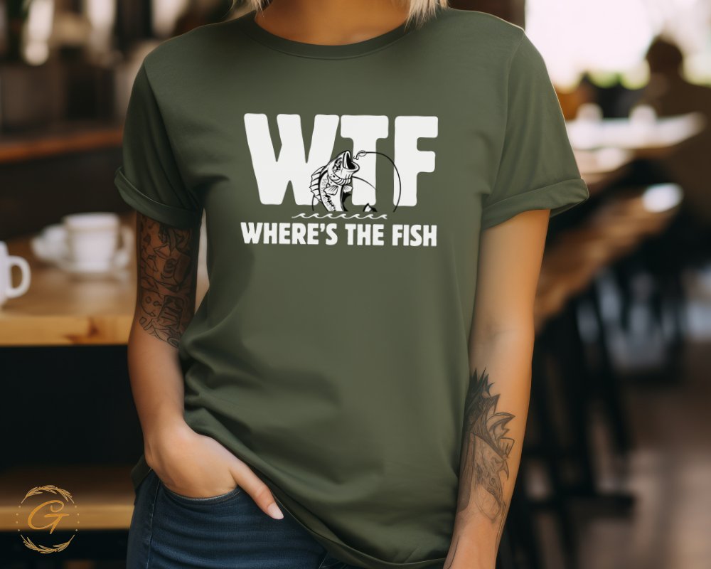Humorous WTF Where's the Fish T-Shirt product type