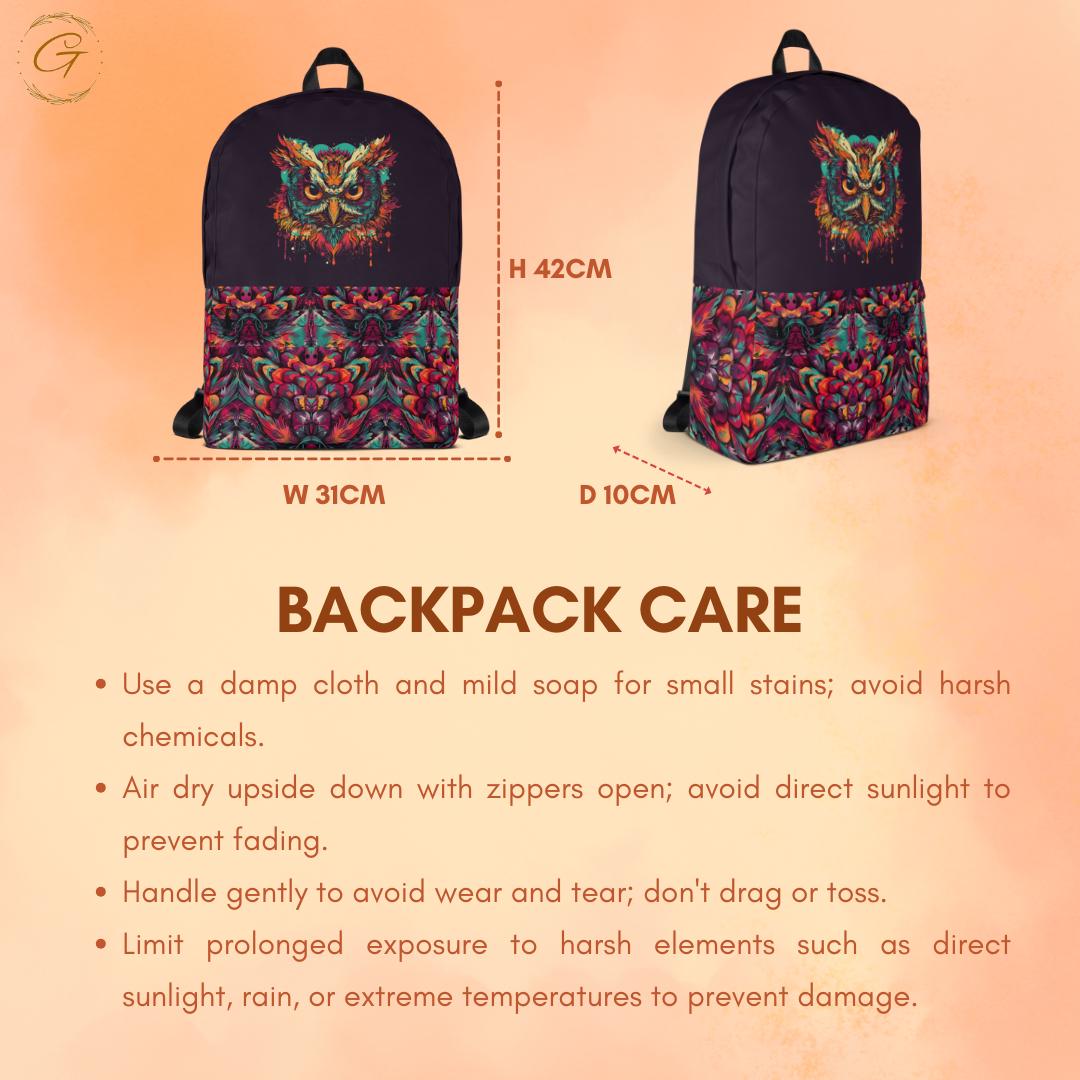 Owl Print Cute Backpack