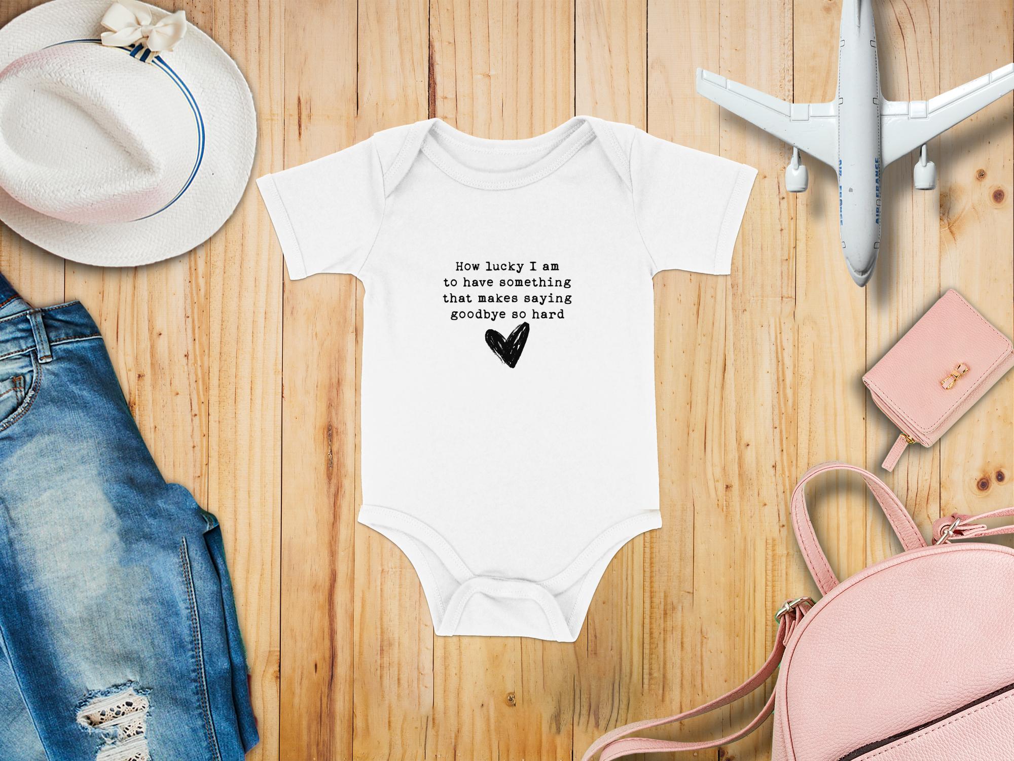 Heart Design Tee "How Lucky I Am To Have Something That Makes Saying Goodbye So Hard" T-Shirt