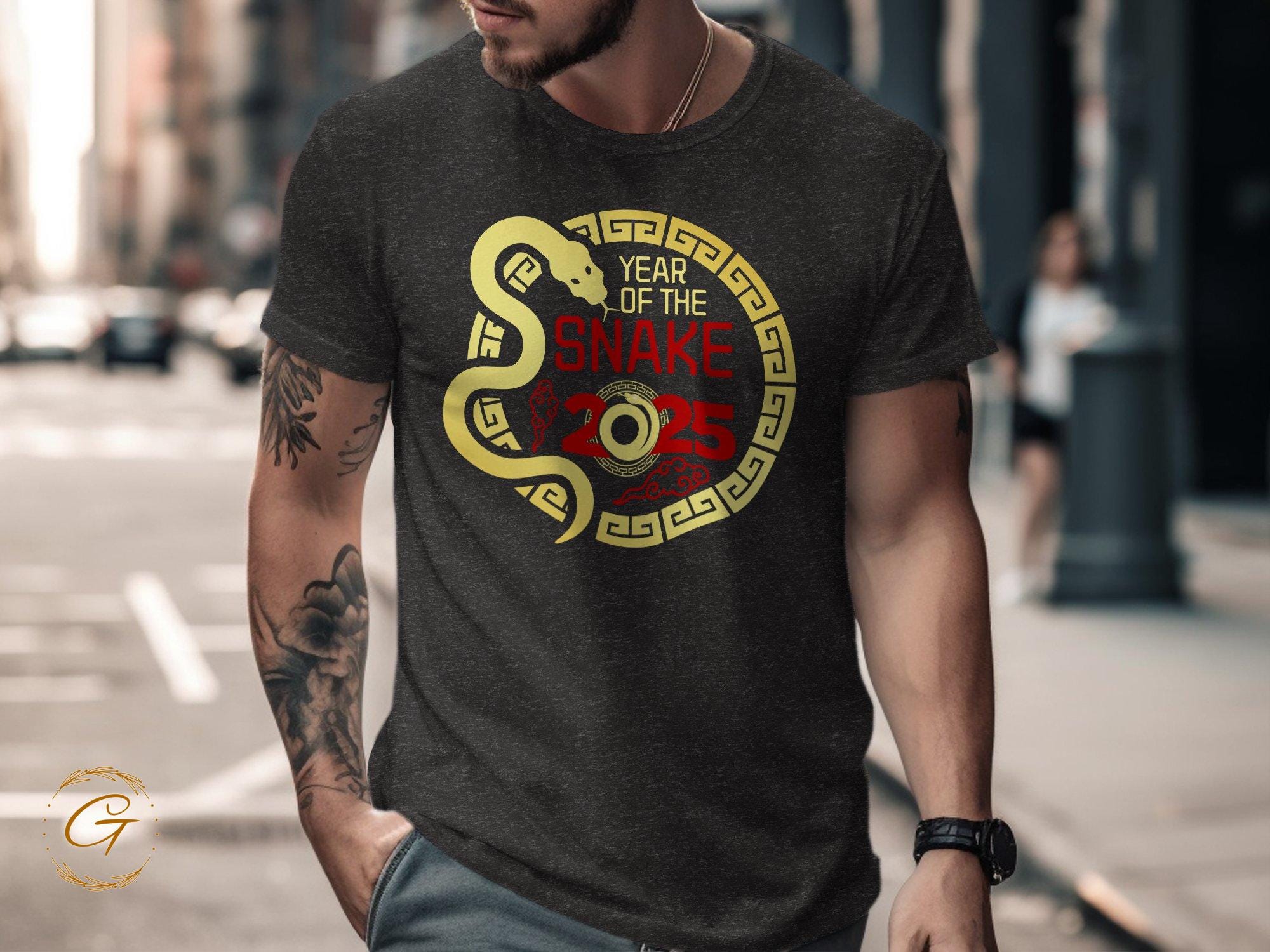 Year Of The Snake 2025 Tee, Chinese Zodiac Snake Tee