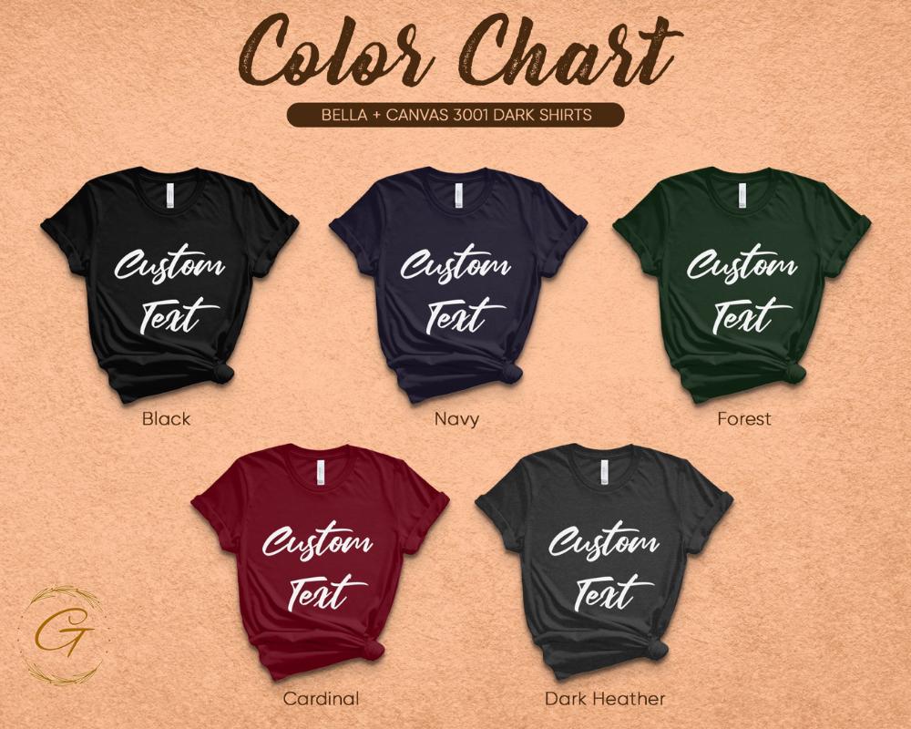 Personalized Text Design Tee, Personalized T-Shirt Unique Gift Idea
