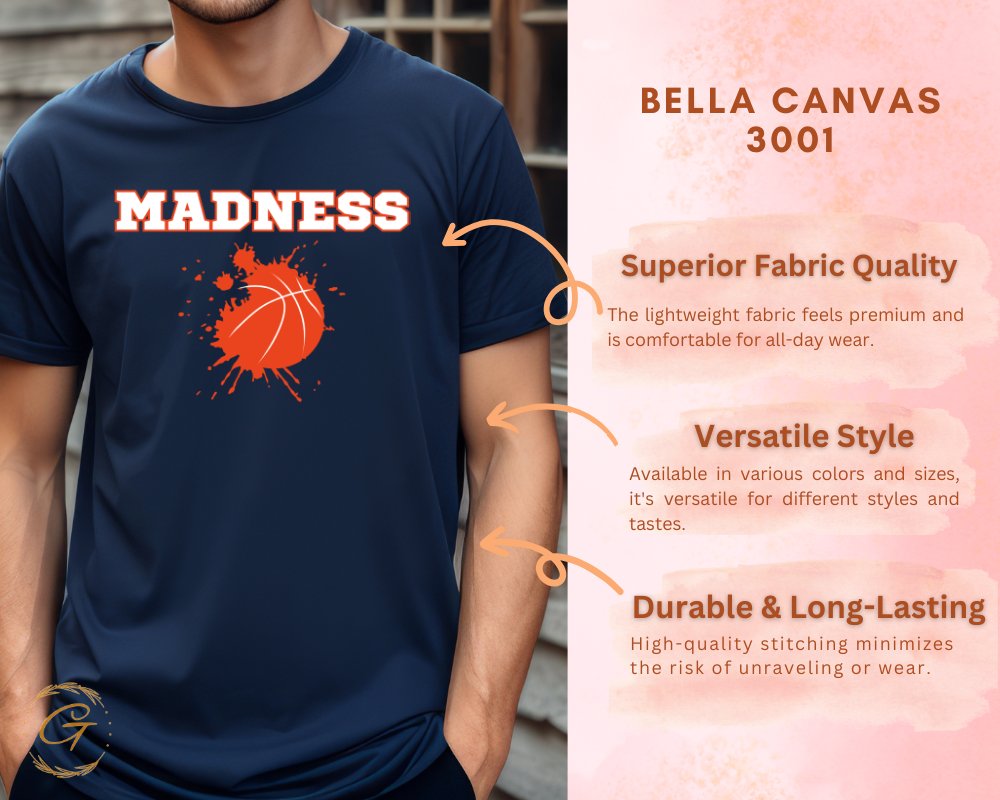 Madness Graphic Basketball Short Sleeve T-Shirt product