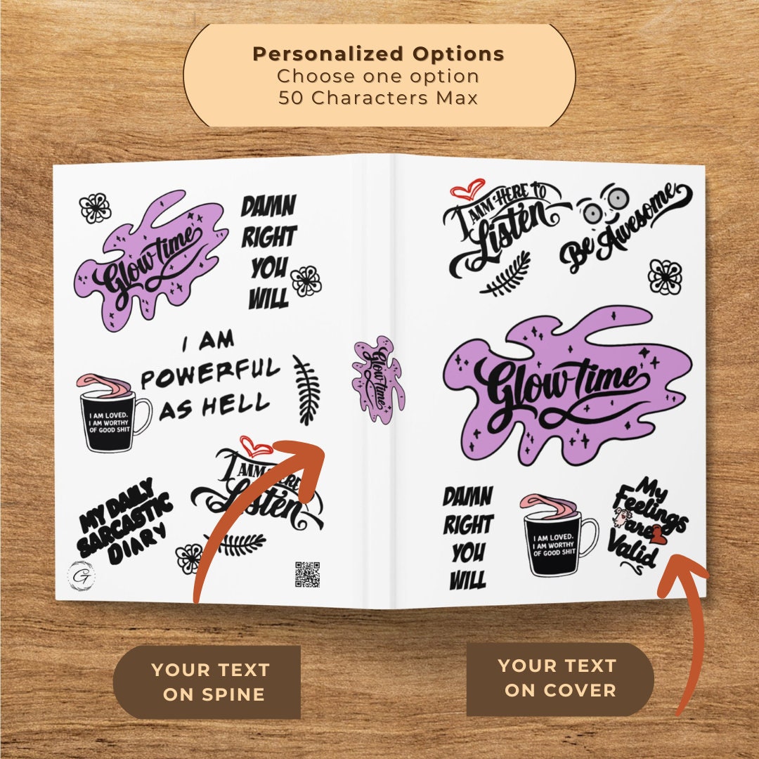 Glowtime Diary Inspirational Journal Notebook