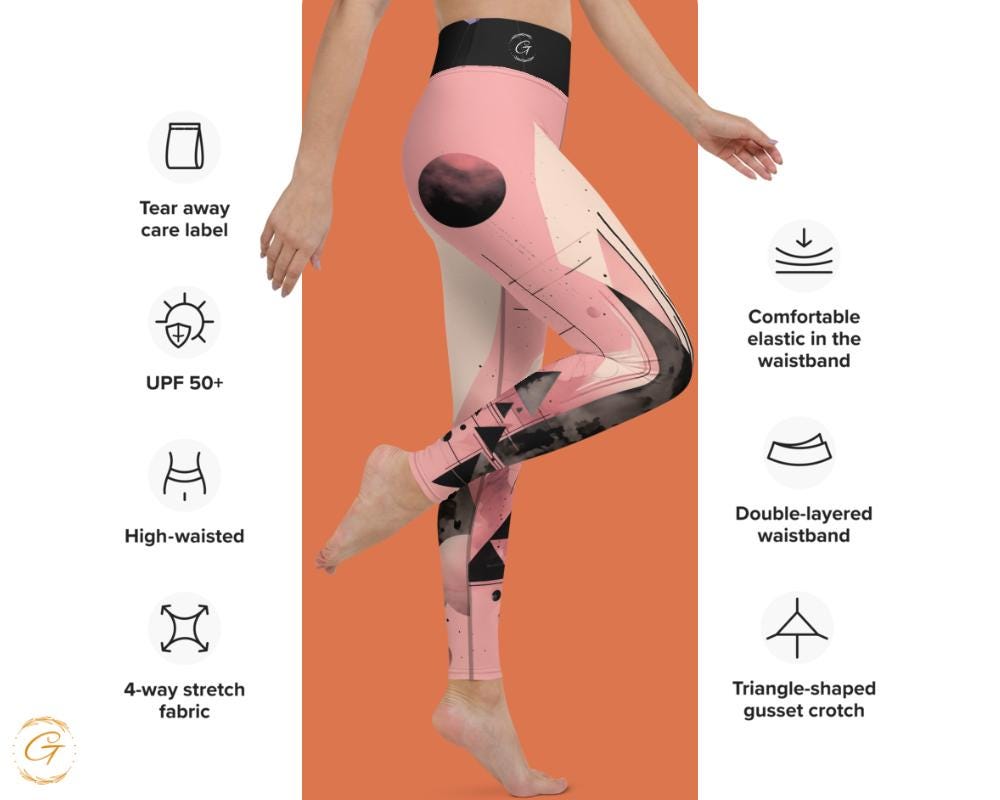 Quantum Polygons AOP Yoga Leggings and Shorts Stylish Women's Activewear High-Stretch Comfortable Perfect for Yoga Fitness and Everyday Wear