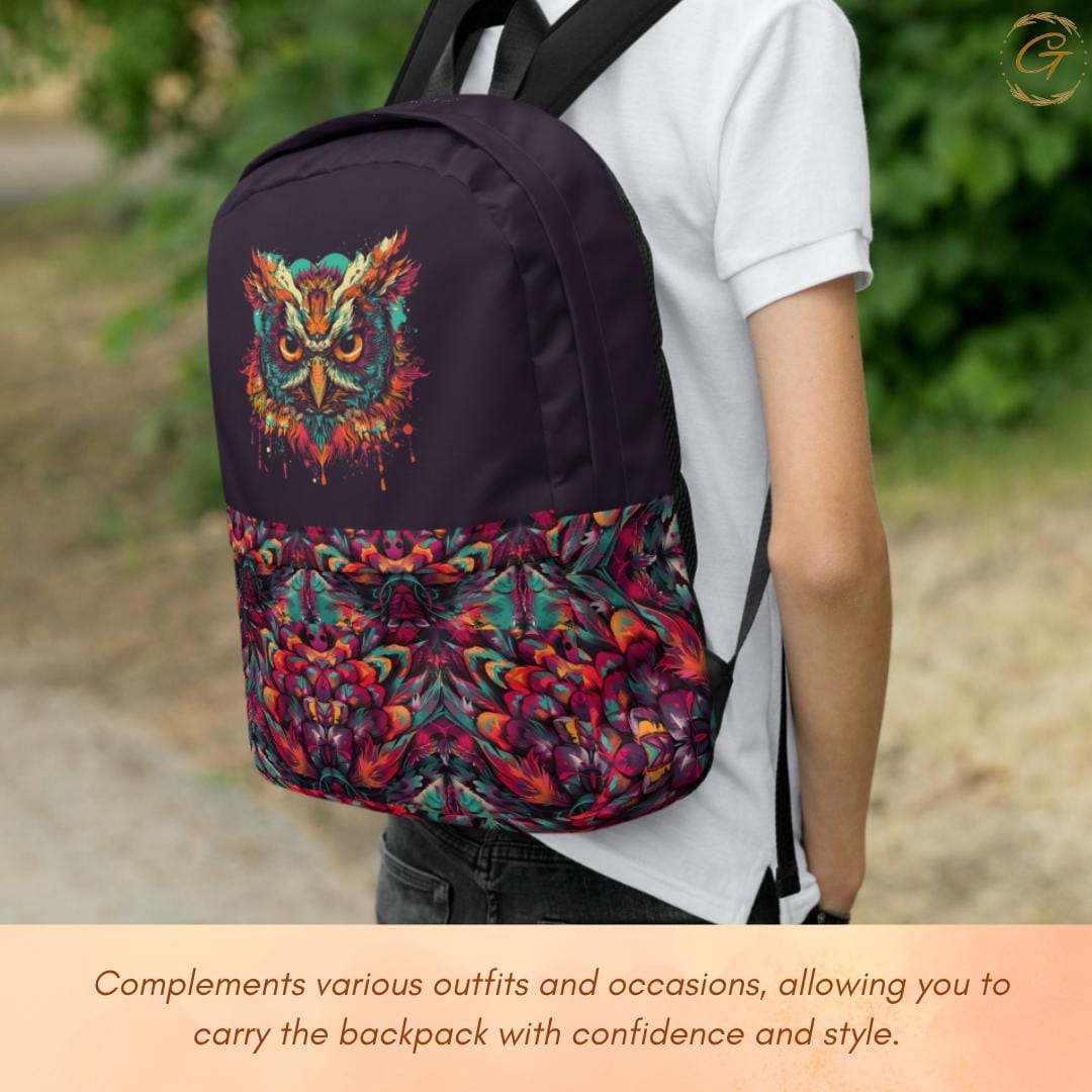 Owl Print Cute Backpack
