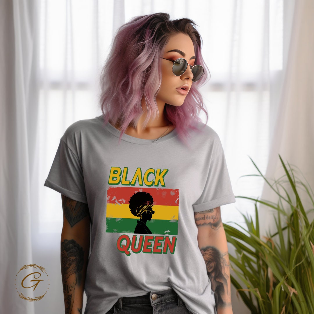 Black Queen Juneteenth Tee - Juneteenth Apparel for Black Women