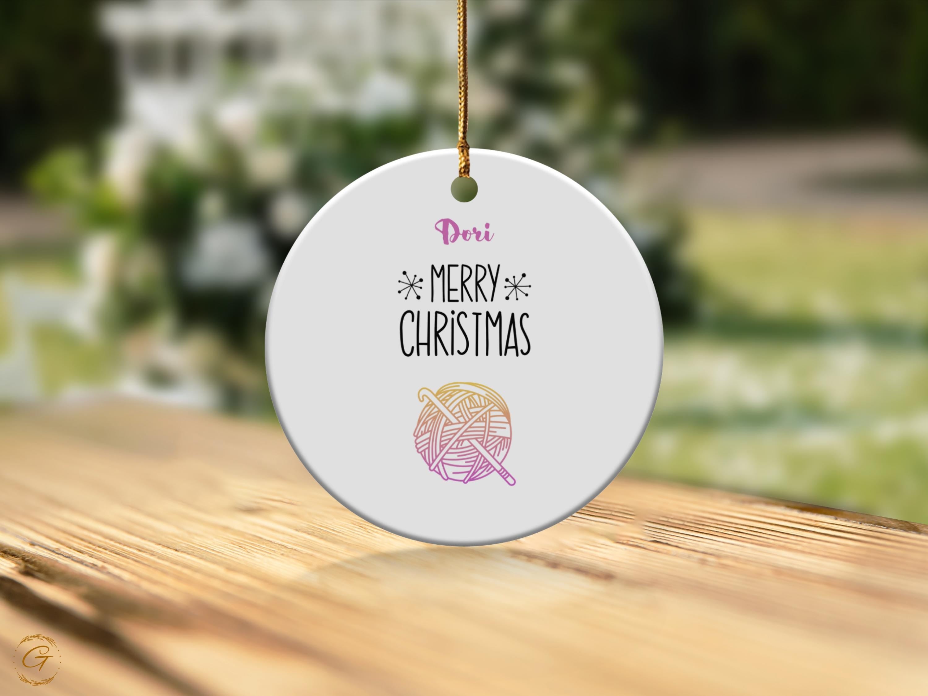 Personalized Christmas Tree Ornament, Holiday Decoration
