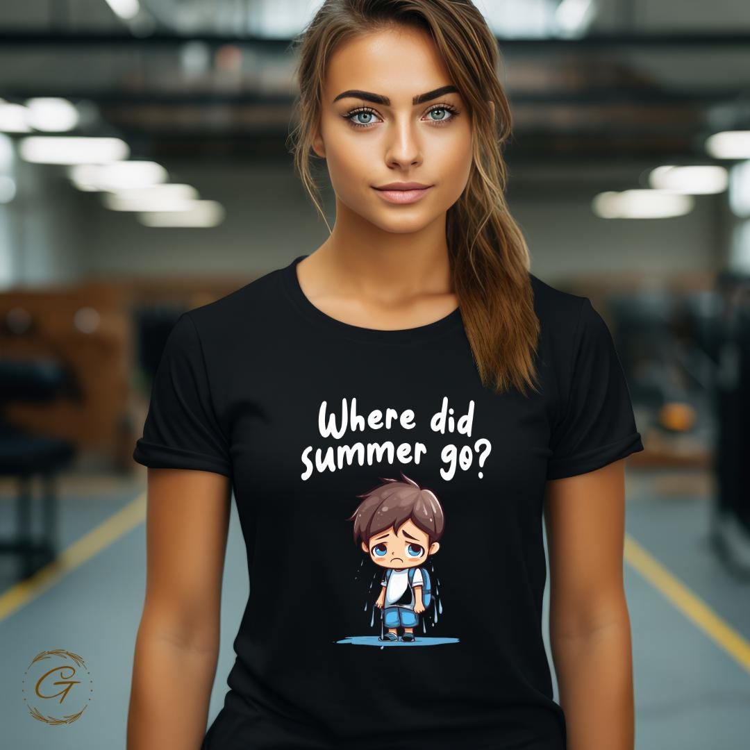 Funny Sad Boy Cartoon T-Shirt – Quirky Emotional Graphic Tee