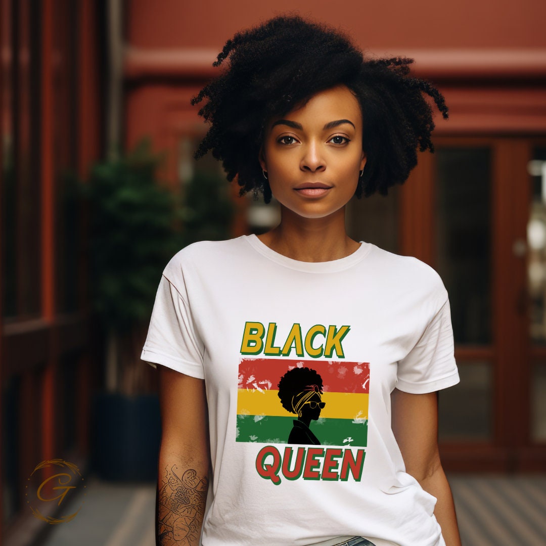 Black Queen Juneteenth Tee - Juneteenth Apparel for Black Women