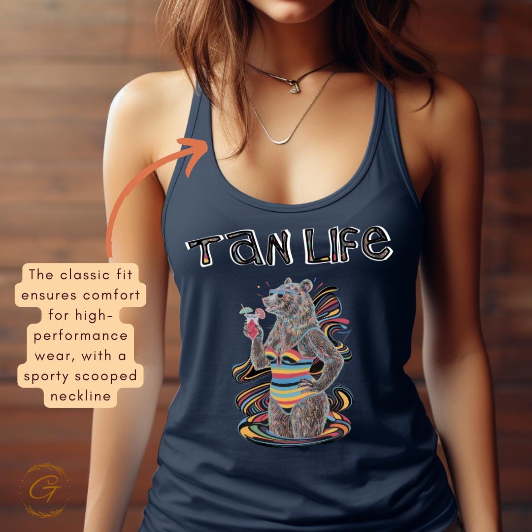 Colorful Tan Life Tank Top
