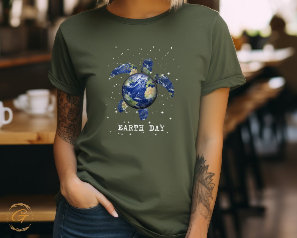 Unique Earth Day Turtle Custom T-Shirt product