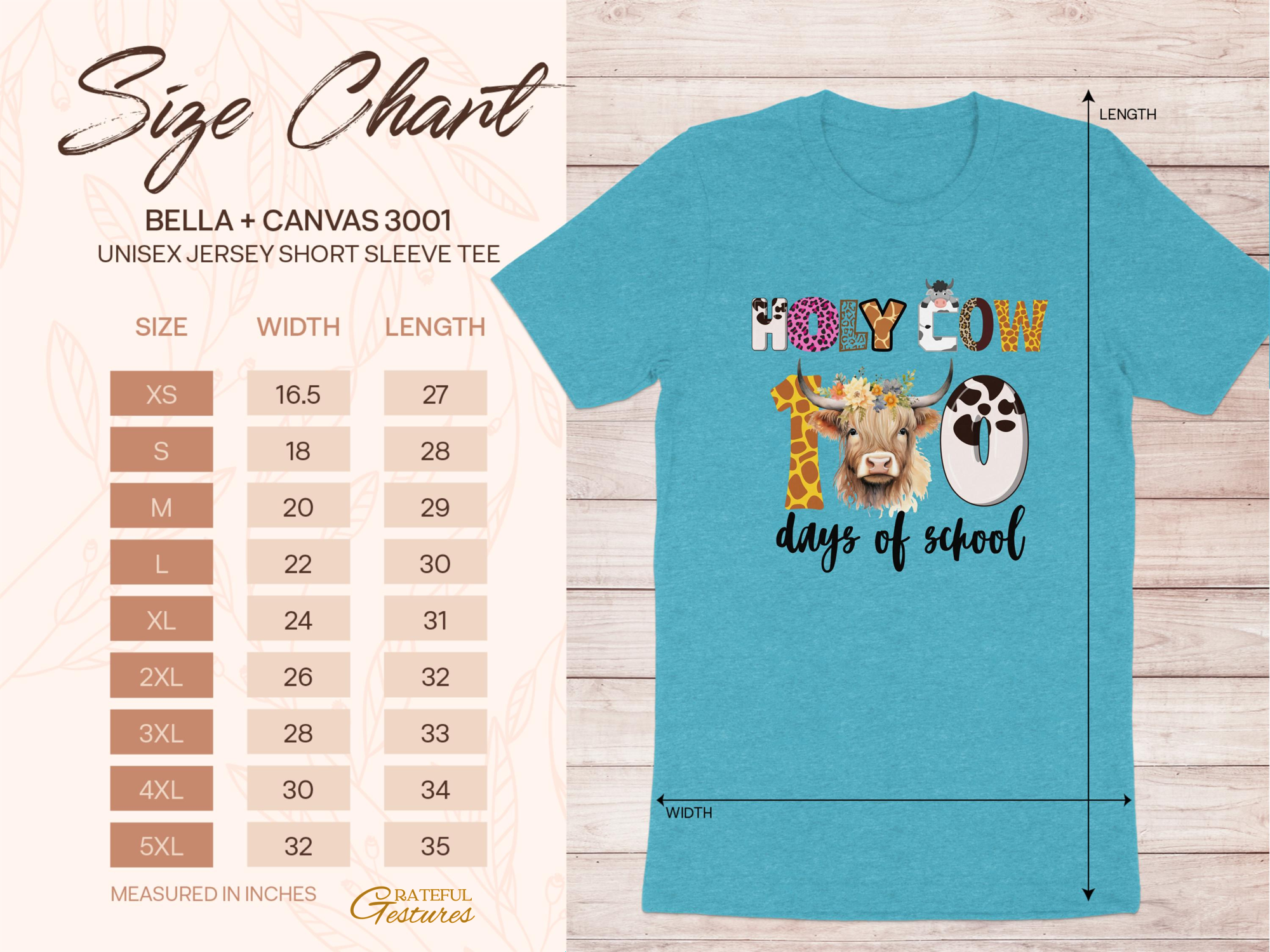 Holy Cow 100 Days of School Print Tee product