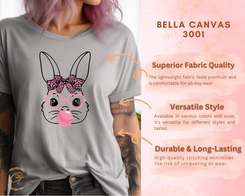 Cute Bunny and Bubblegum Graphic T-Shirt product