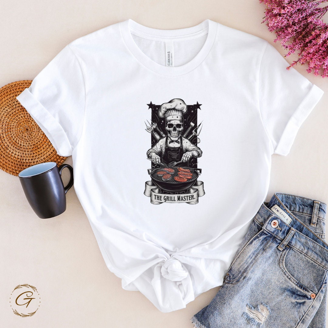 Grill Master Dad T-Shirt - Funny BBQ Cooking Tee for Fathers