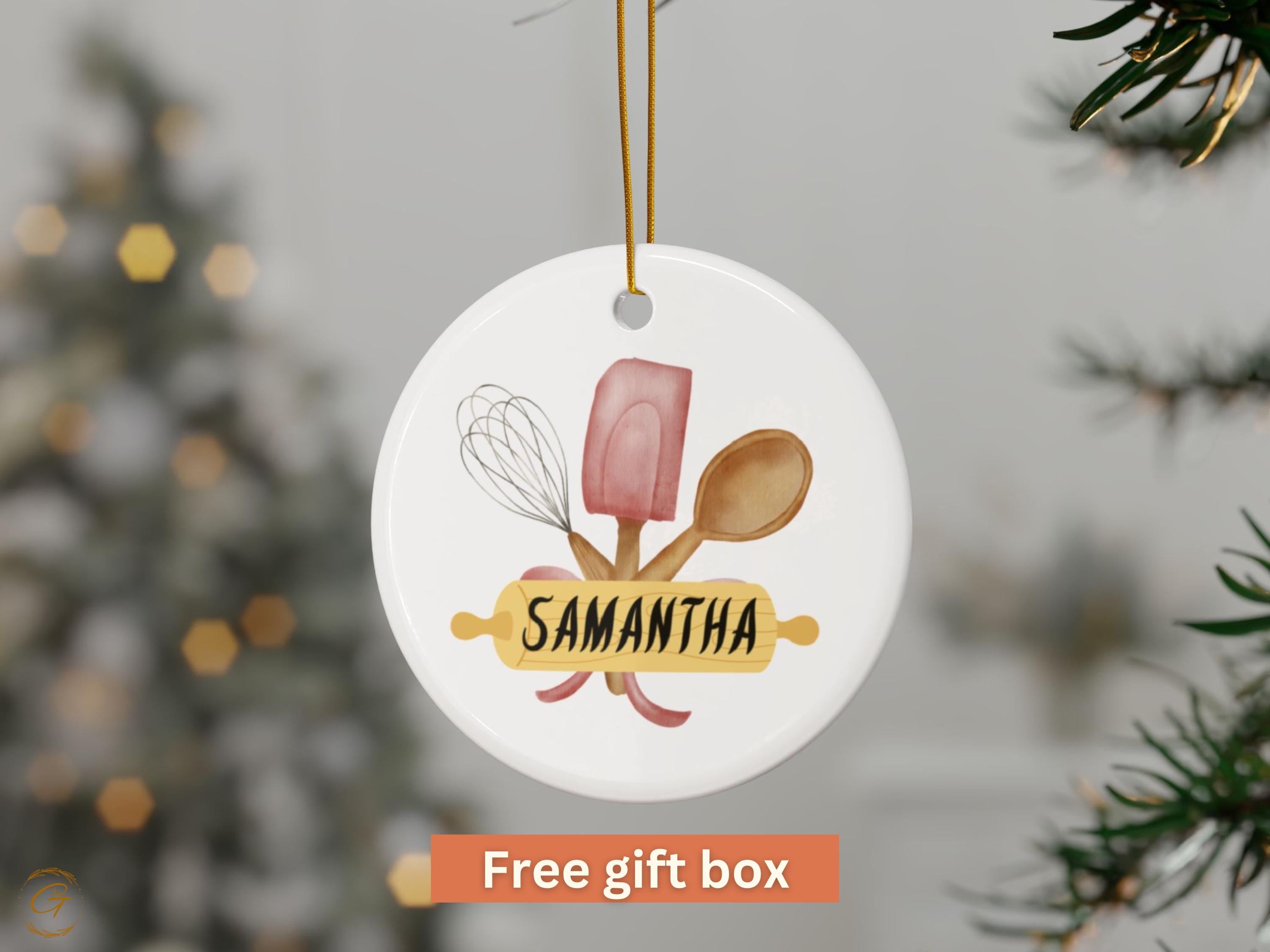 Personalized Chef Ornament, Custom Chef Gift