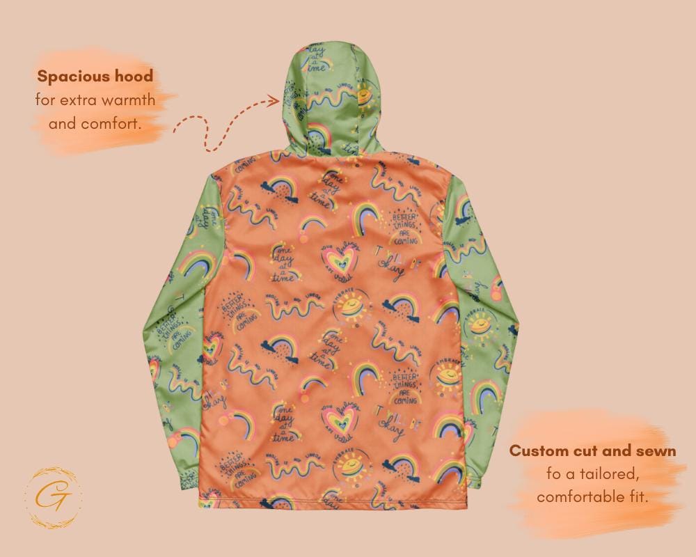 Men’s Windbreaker Mental Health Awareness Jacket