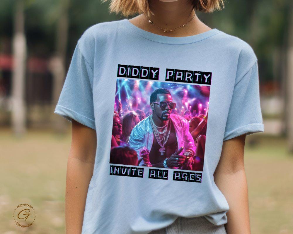 Diddy Party T-Shirt Invite All Ages Tee