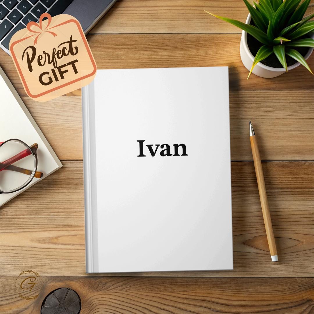 Minimalist Personalized Journal with Custom Name