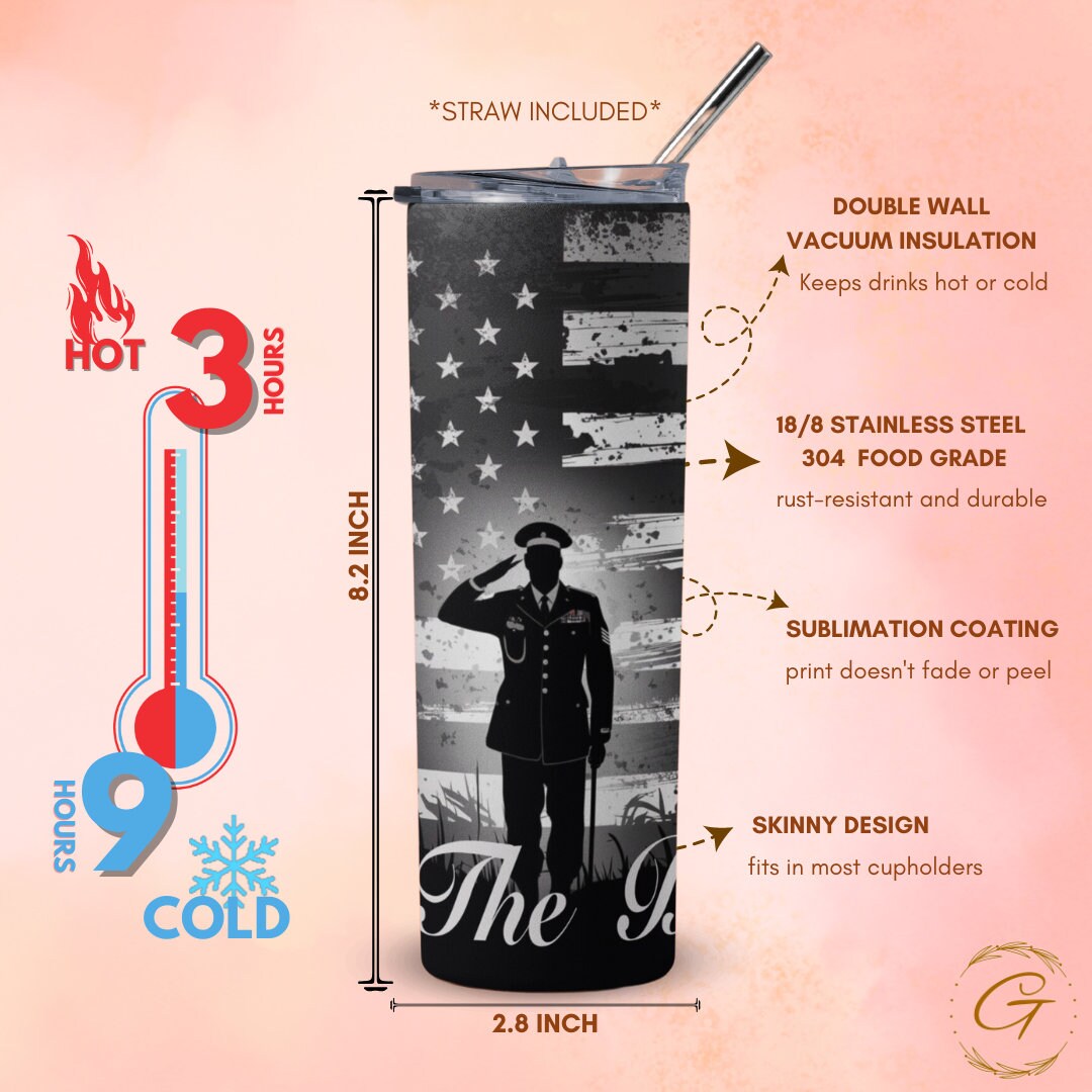 Honor the Brave Skinny Tumbler