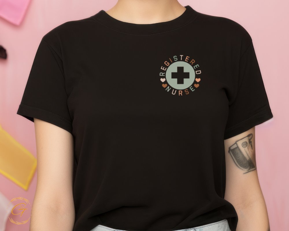 Registered Nurse Graphic Tee with Heart Design product