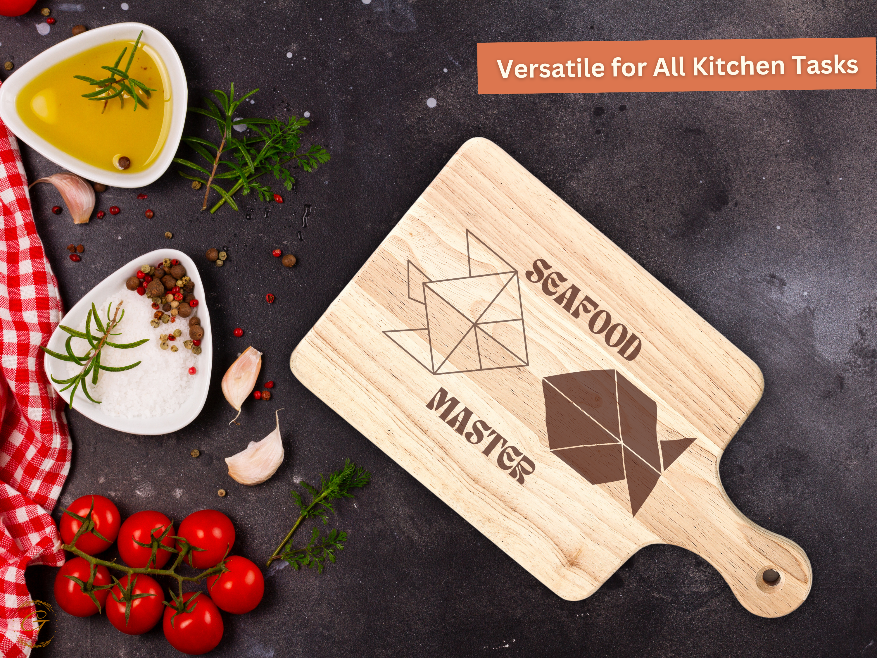 Seafood Master Hardwood Cutting Board