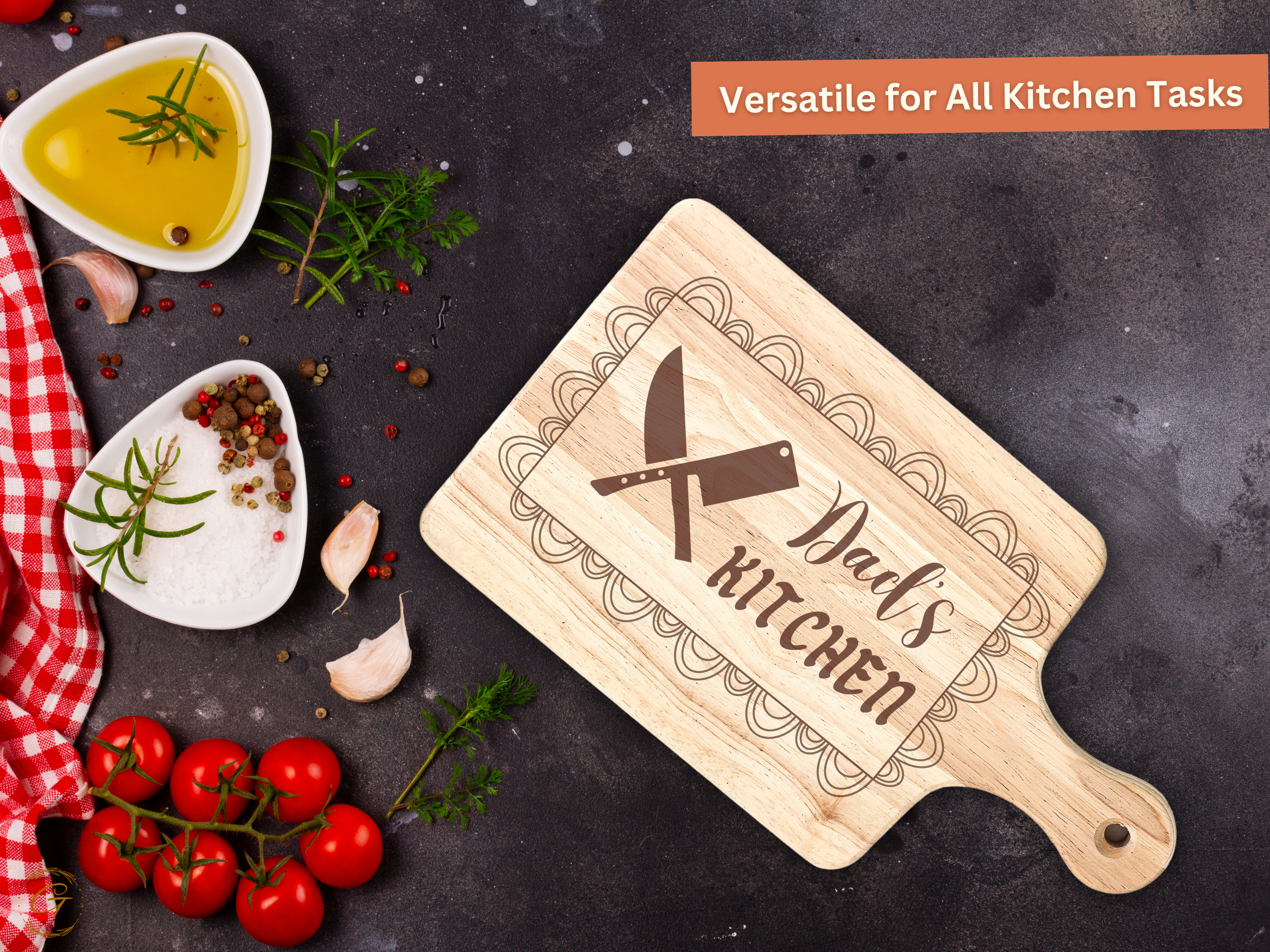 Dad's Kitchen Hardwood Cutting Board