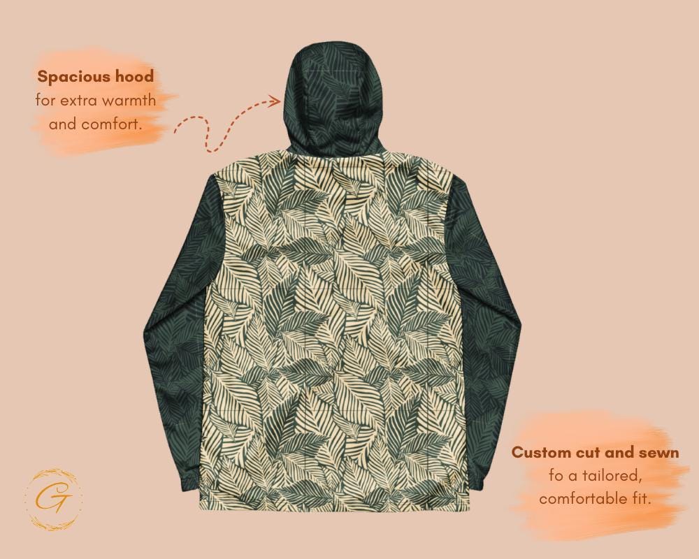 Men’s Windbreaker Leaves