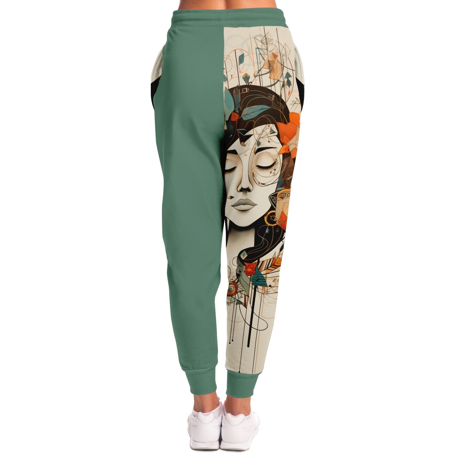 Boho Art Joggers – Abstract Female Portrait Sweatpants
