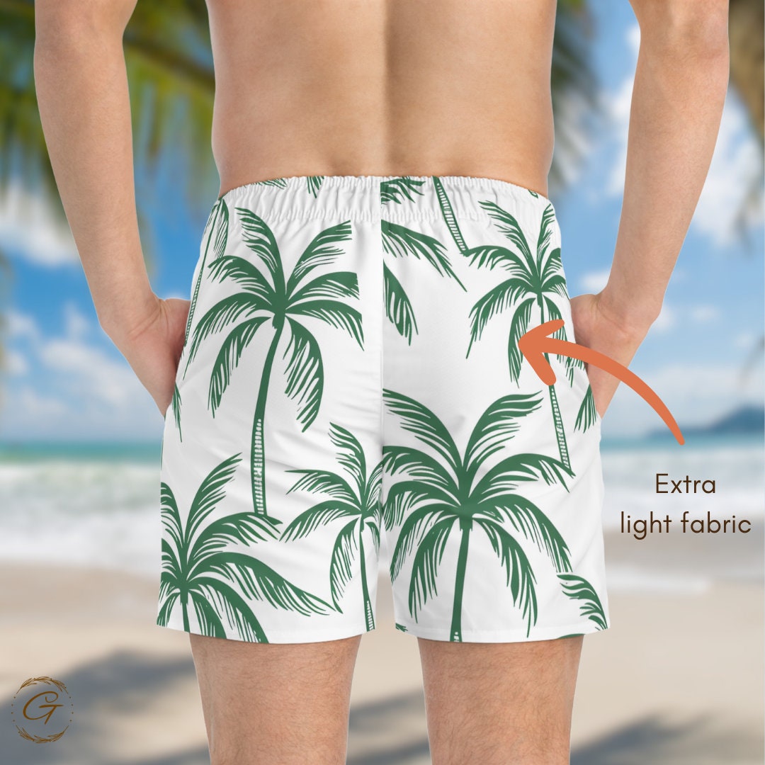 Palm Tree AOP Swim Trunks