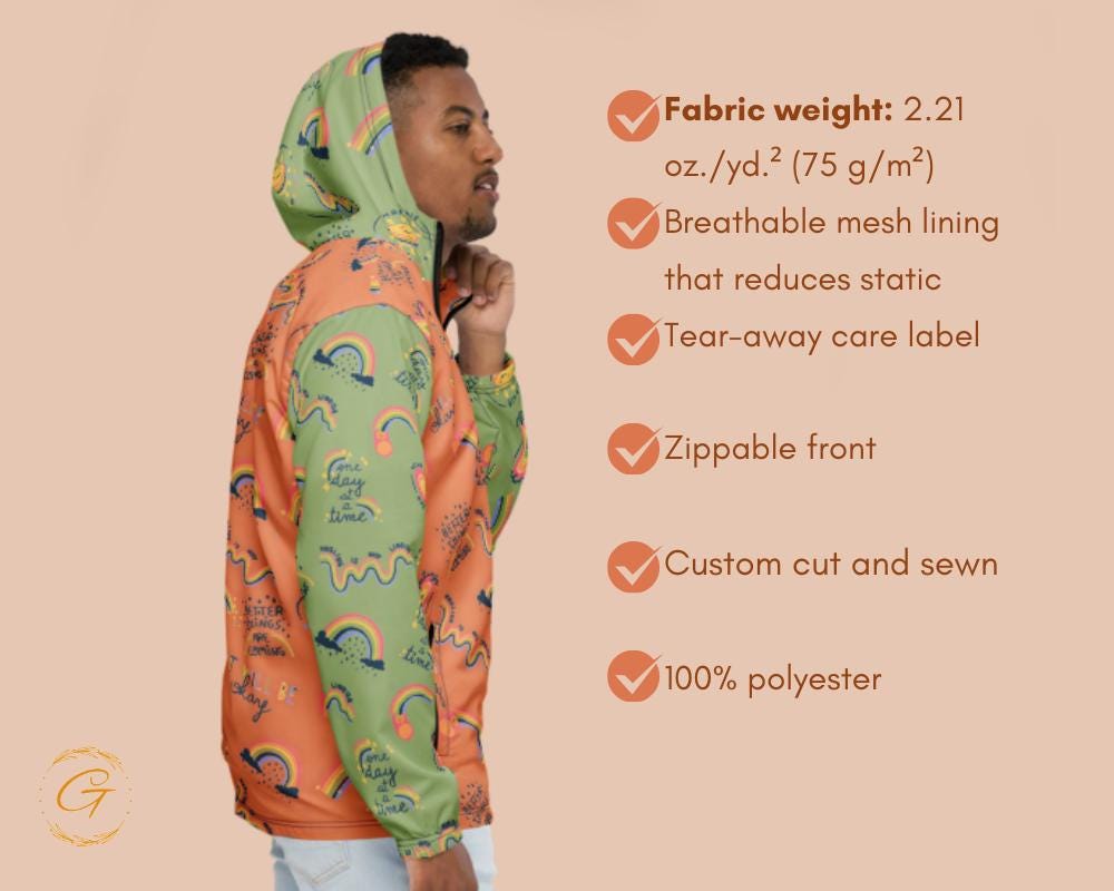 Men’s Windbreaker Mental Health Awareness Jacket