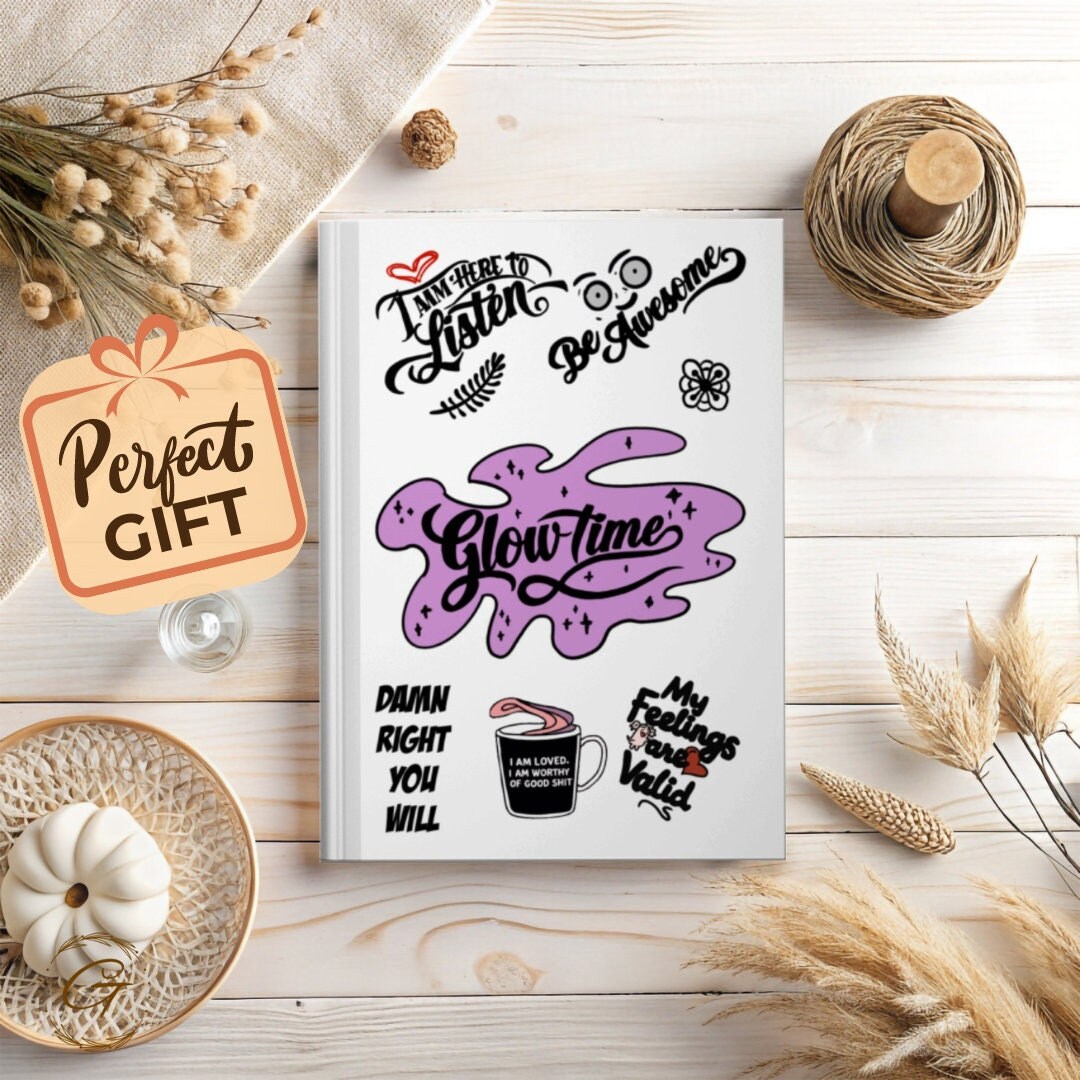 Glowtime Diary Inspirational Journal Notebook